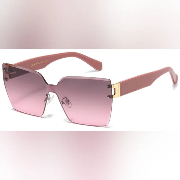 Giselle Rimless Gradient Lens Contemporary Collection Women's Sunglasses - Picture 10 of 10